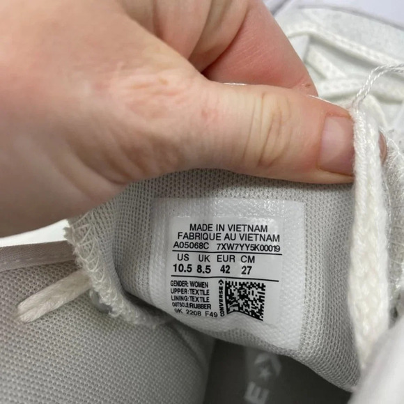 Converse Chuck Taylor All Star Lift Embroidery Hightop Platform Sneakers Sz 10.5 - Picture 15 of 16